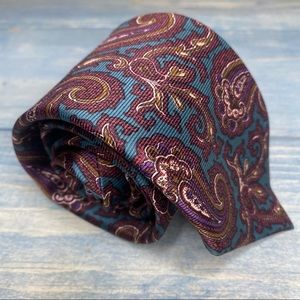 Vintage Paisley Silk USA Tie